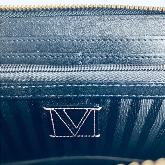 VS black large bi-fold full zip gold grommet wallet size large - Picture 10 of 13